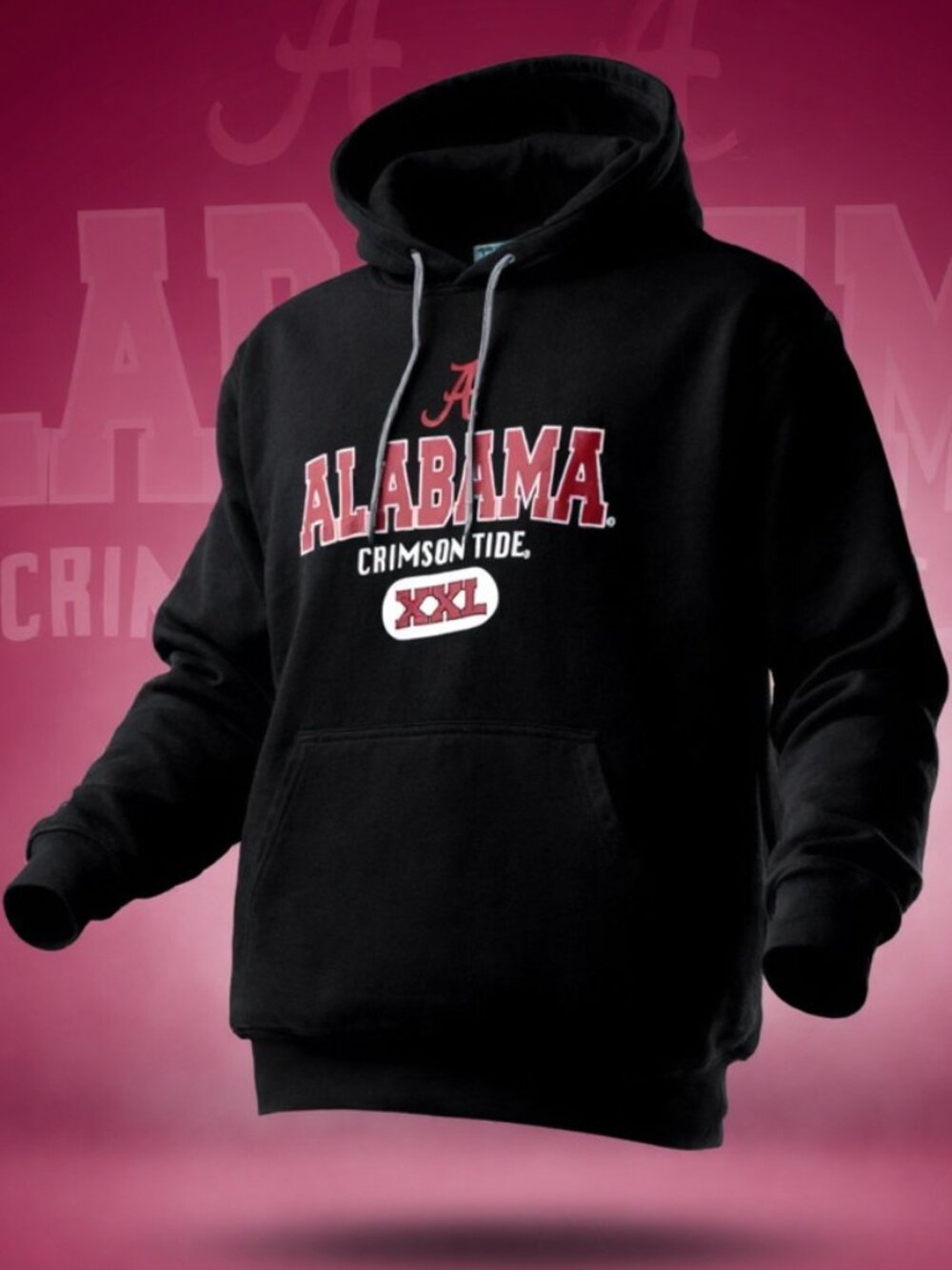 XXL Unisex Youth Alabama Hooded Sweatshirt NCAA Football Apparel College Sports